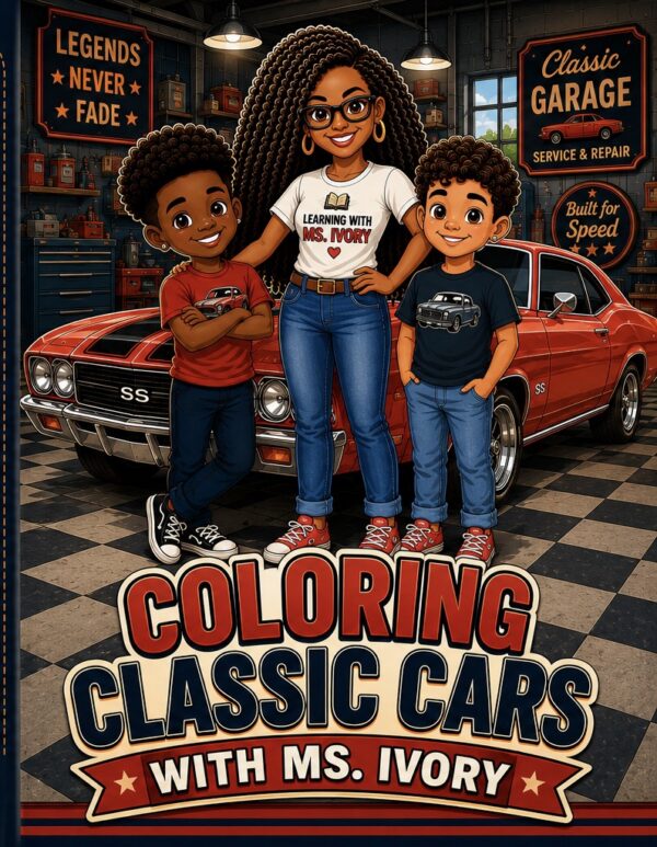 Coloring Classic Cars With Ms.Ivory
