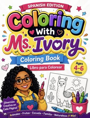 b77e7486-3ee9-4987-91d4-65a2ca71ddb5 Coloring With Ms.Ivory ( Spanish Edition)